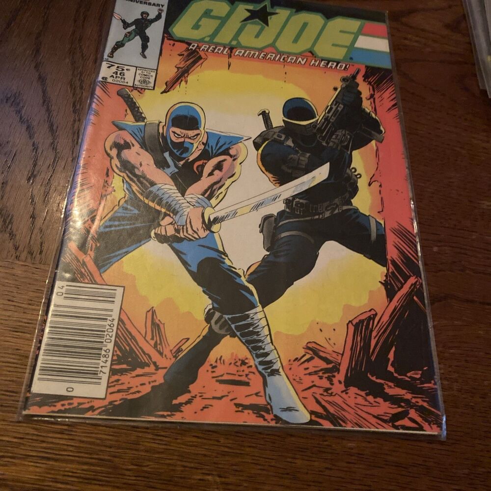 G.I. JOE #46 VINTAGE 1980'S COMIC BOOK KEPT IN PLASTIC COVER- VERY GOOD MARVEL
